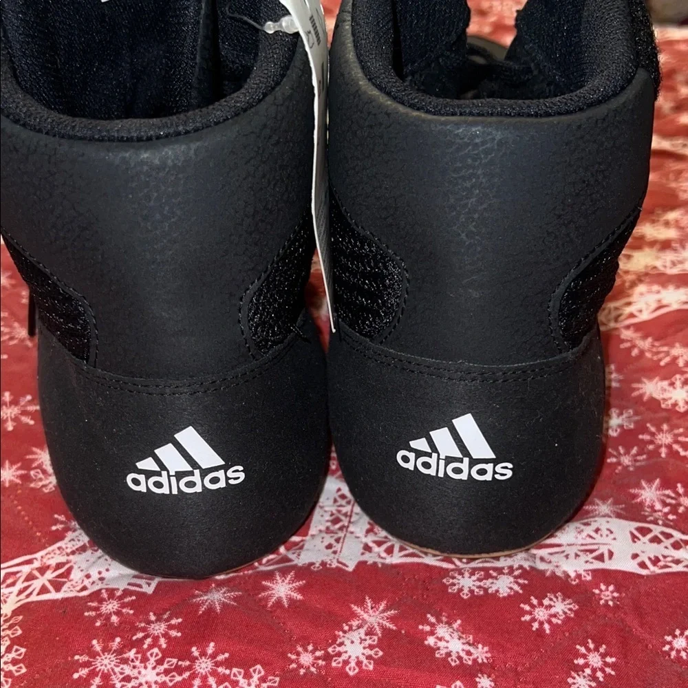 Adidas Black and White High-Tops
